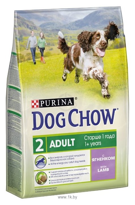 Фотографии DOG CHOW (2.5 кг) Adult с ягненком для взрослых собак