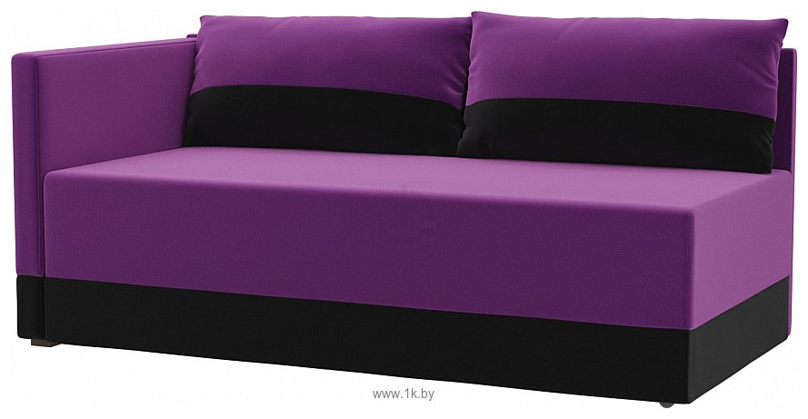 Фотографии Лига диванов Никас 105204 (левый, фиолетовый/черный)