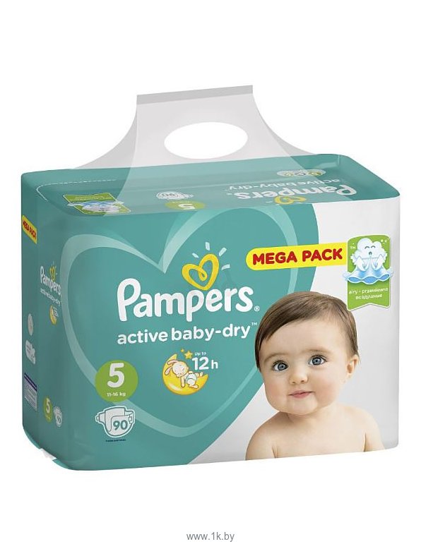 Фотографии Pampers Active Baby-Dry 5 Junior (11-16 кг) 90 шт