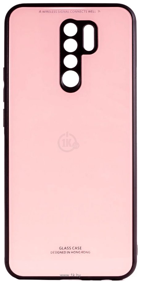 Фотографии Case Glassy для Xiaomi Redmi 9 (розовый)