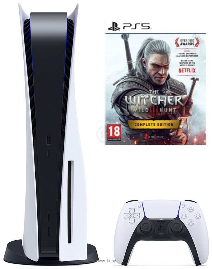 Фотографии Sony PlayStation 5 + The Witcher 3: Wild Hunt. Complete Edition