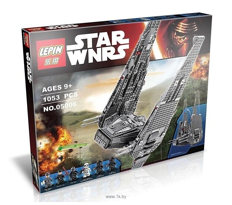 Фотографии Lepin Star Wars 05006 Командный шаттл Кайло Рена