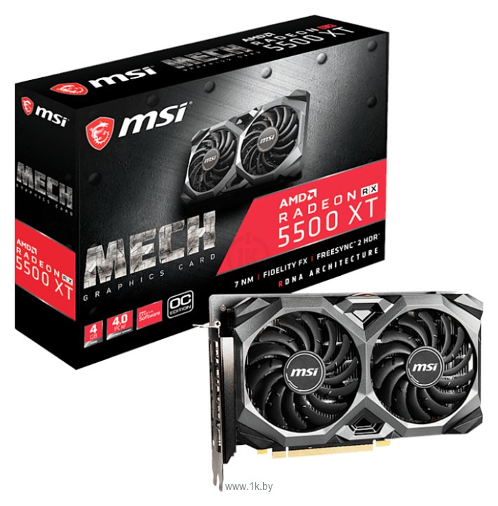 Фотографии MSI Radeon RX 5500 XT 4096MB MECH OC