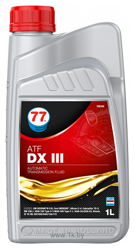 Фотографии 77 Lubricants ATF DX III 1л