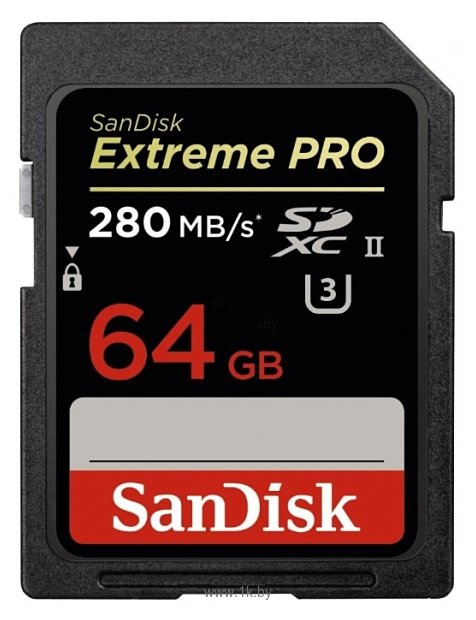 Фотографии Sandisk Extreme PRO SDXC UHS-II 280MB/s 64GB