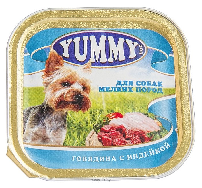 Фотографии Yummy Говядина с индейкой для собак консервы (0.1 кг) 1 шт.