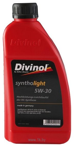 Фотографии Divinol Syntholight ASN 5W-30 1л (49150-1)