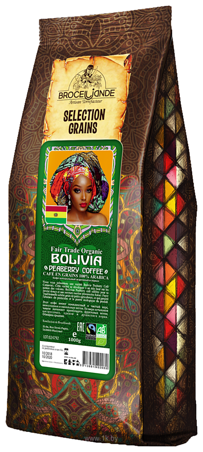 Фотографии Broceliande Bolivia в зернах 1 кг