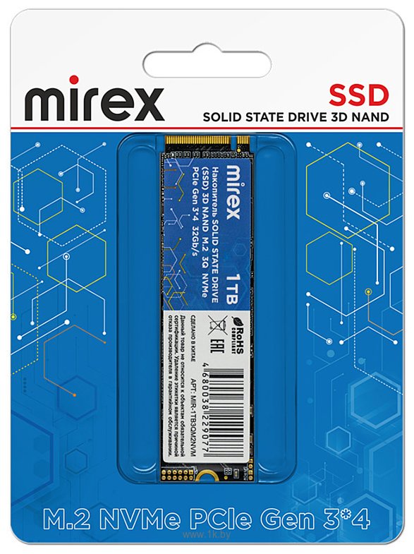 Фотографии Mirex 1TB MIR-1TB3QM2NVM