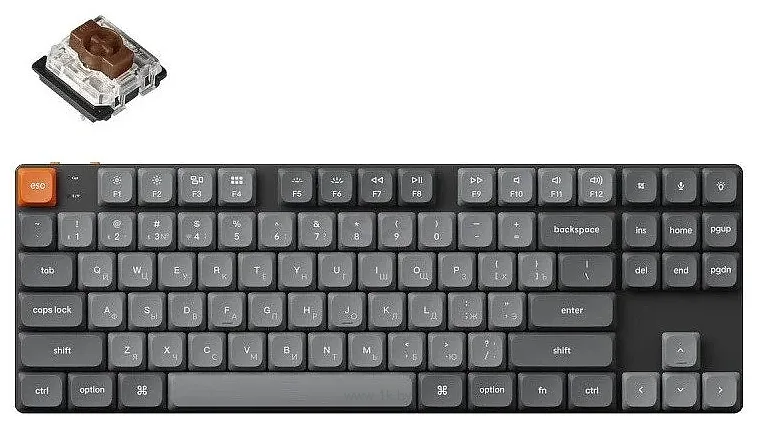 Фотографии Keychron K1 Max RGB K1M-H3-RU Gateron Low Profile Brown 2.0 Фотографии Keychron K1 Max RGB K1M-H3-RU Gateron Low Profile Brown 2.0