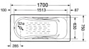 Roca Malibu 170х75