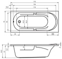 Riho Future 170 без гидромассажа