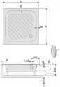 Sanplast Classic B/CL 80x80x15+ST2