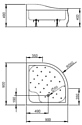 Radaway Korfu A 80x80 (4S88400-03)