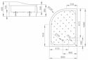 Radaway Korfu E 100x80 (правый) (4E81400-03R)