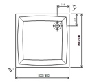 Ravak Galaxy Perseus LA 80x80