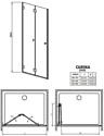 Radaway Carena DWB 80 (34512-01)