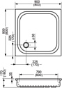 Roltechnik Cola 800x800x160