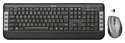 Trust Tecla Wireless Multimedia Keyboard & Mouse black-Silver USB