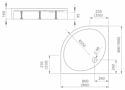 Radaway Patmos A Compact 90x90 (4S99155-05)