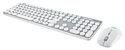 Trust Darcy Wireless Keyboard with mouse Silver USB