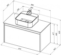 Aquanet Nova Lite 90 00249517 (дуб рустикальный)