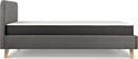 Divan Лайтси 160x200 (velvet grey)