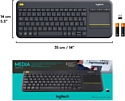 Logitech K400 Plus black (без кириллицы)