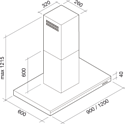 Falmec Lumen Design Island 120 800 IX