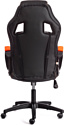 TetChair Driver (иск.кожа/ткань, черный/оранжевый)