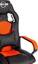 TetChair Driver (иск.кожа/ткань, черный/оранжевый)