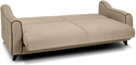 Divan Флэтфорд 510/1 228 см (велюр/флок, бежевый/коричневый)