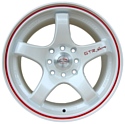 Sakura Wheels 391A 7x16/4x100/114.3 D67.1 ET40 White+Red