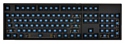 WASD Keyboards V2 104-Key Barebones Mechanical Keyboard Cherry MX Brown black USB