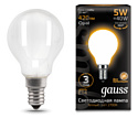 Gauss LED Filament Globe OPAL E14 5W 2700K (105201105)