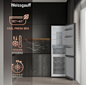 Weissgauff WRK 195 D Full NoFrost Inox Glass