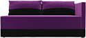 Лига диванов Никас 105204 (правый, фиолетовый/черный)
