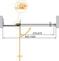 Cezares SLIDER-B-1-90/100-C-NERO