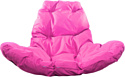 M-Group Капля Люкс 11030308 (серый ротанг/розовая подушка)