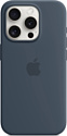 Apple MagSafe Silicone Case для iPhone 15 Pro (синий шторм)