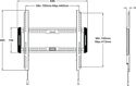 Multibrackets M Universal Wallmount Fixed Medium