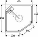 IDO Showerama 90x90 558.401.00.1