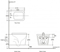 Aquanet Rimless Tavr 2.0 W LX-1907