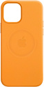 Apple MagSafe Leather Case для iPhone 12 Pro Max (золотой апельсин)