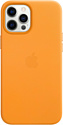 Apple MagSafe Leather Case для iPhone 12 Pro Max (золотой апельсин)