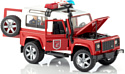 Bruder Land Rover Defender Station Wagon fire department 02596