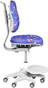 Anatomica Study-100 Lux + органайзер с синим креслом Ragenta с роботами (клен/серый)