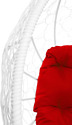 M-Group Кокос на подставке 11590106 (белый ротанг/красная подушка)