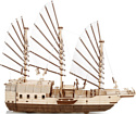Eco-Wood-Art 3D Корабль c парусами Джонка EDjong