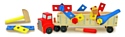 Melissa & Doug Classic Toy 2758 Big Rig Building Truck Wooden Play Set